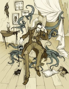 Lovecraft in the Agony of ContemplationIllustration by MirrorCradle