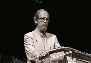 Elmore Leonard at the Miami Book Fair International, 1989 Photo by MDCarchives