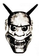 Demon Mask from the 1921 book "The No Plays of Japan"