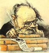 Caricature of Emile Zola by Leandre, circa 1900